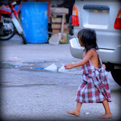 Little street girl Philippines