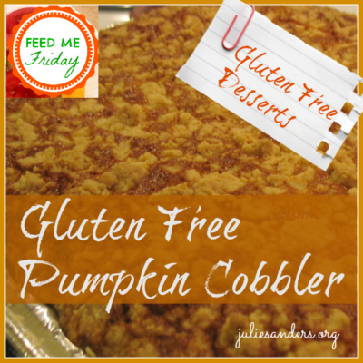 Gluten Free Pumpkin Cobbler