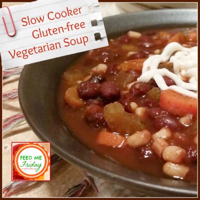 Slow Cooker Gluten Free Vegetarian Soup