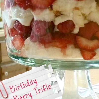 Strawberry Raspberry Berry Trifle Dessert