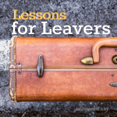Jesus Lessons for Leavers