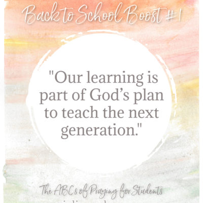 Learning & Teaching: Back to School Boost #1