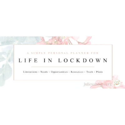 Life in Lockdown Pandemic Personal Planner